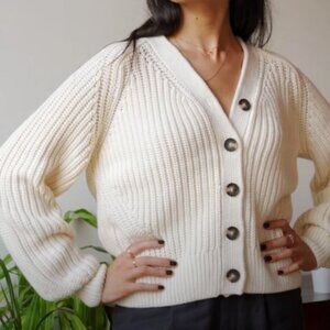 EVERLANE The Texture Cotton Cardigan